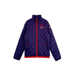 Design Checkered Cotton Women's Down Jacket Custom Fashion Embroidered Logo Down Jacket Red Zipper Design Australian Championship J973 Design Checkered Cotton Women's Down Jacket Custom Fashion Embroidered Logo Down Jacket Red Zipper Design Australian Championship J973